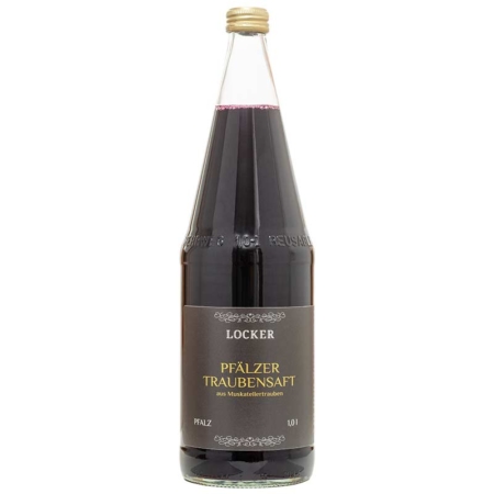 Roter Traubensaft in der Literflasche!