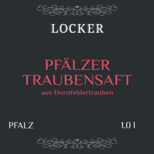 PFÄLZER TRAUBENSAFT „Rot“ aus Dornfeldertrauben